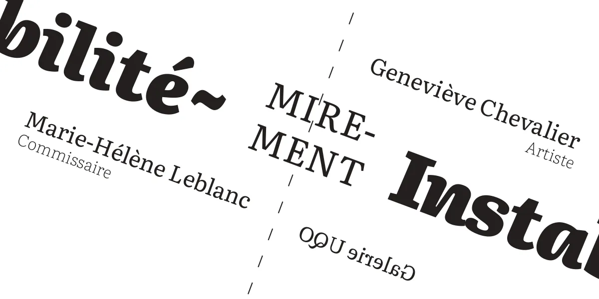 Carton d'invitation Mirement / Instabilité